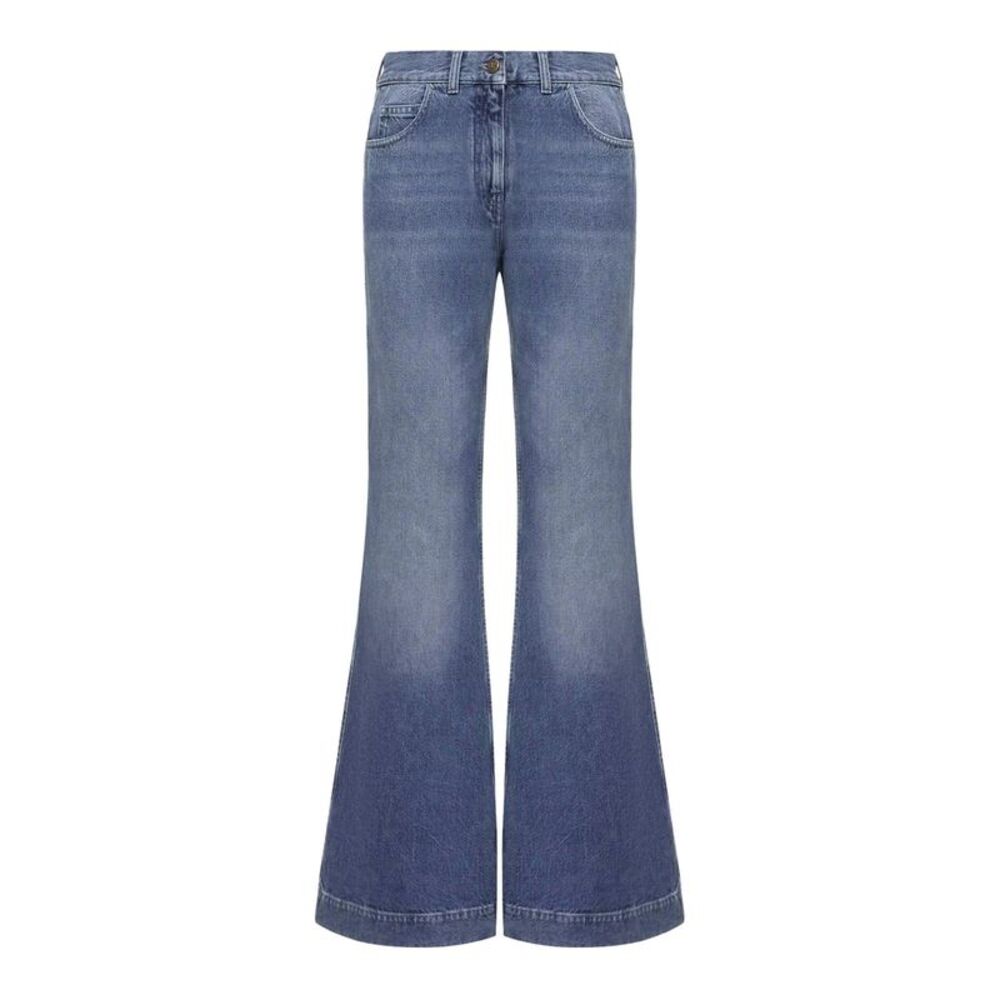 Moncler Women Wide Leg Denim Jeans